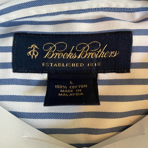 Two Brooks Brothers Classic Button Up Dress Shirt - Size L. Perfect condition. - Picture 3 of 3